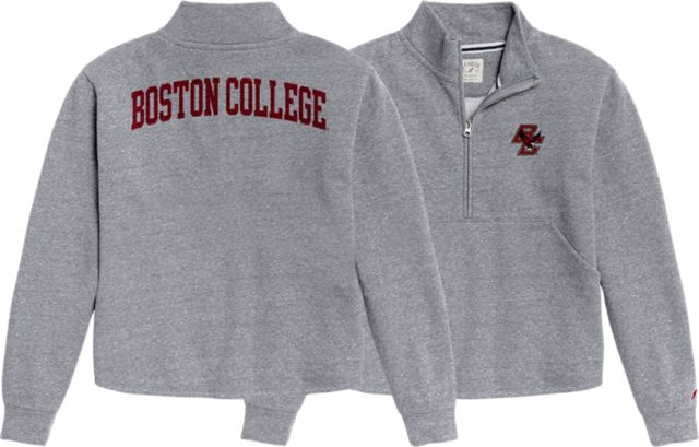 Boston College Eagles Apparel Icon Light Gray Pullover Hoodie