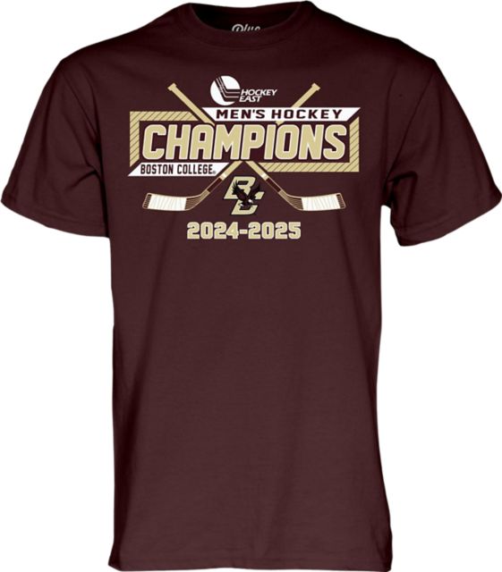 Boston College Men's Hockey 2025 Hockey East Regular Season Champions Short Sleeve T-Shirt