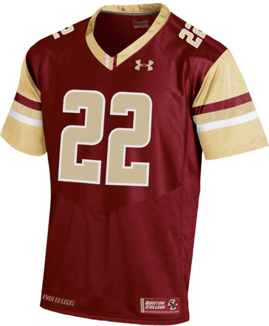 Men's Under Armour Gold Boston College Eagles Replica Team Hockey Jersey