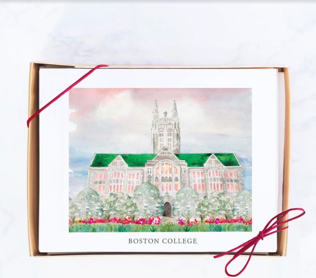 Boston College Gasson Hall Note Card