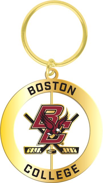 Boston College Law School Hockey Spinner Keychain