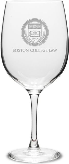 Boston College Law School 19 oz. Wine Glass
