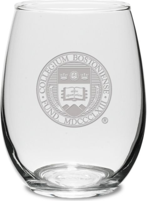 Boston College Law School 15 oz. Stemless Wine Glass