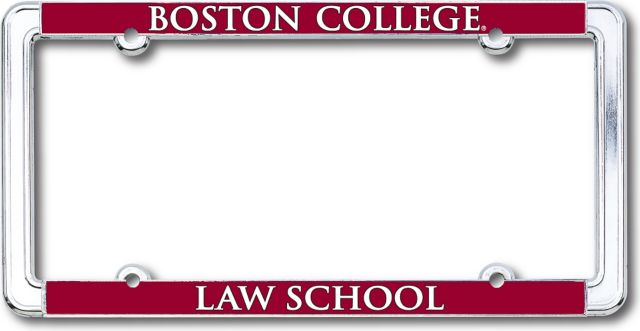 Boston College Law School Thin Dome License Plate Frame
