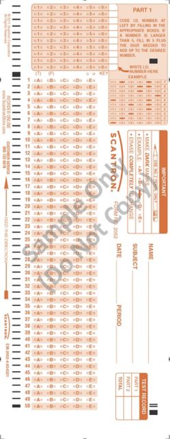 SCANTRON 5x10 DIGIT 100Q 5CHC