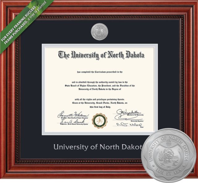 University of North Dakota 8.5 in. x 11 in. Millenium Diploma Frame