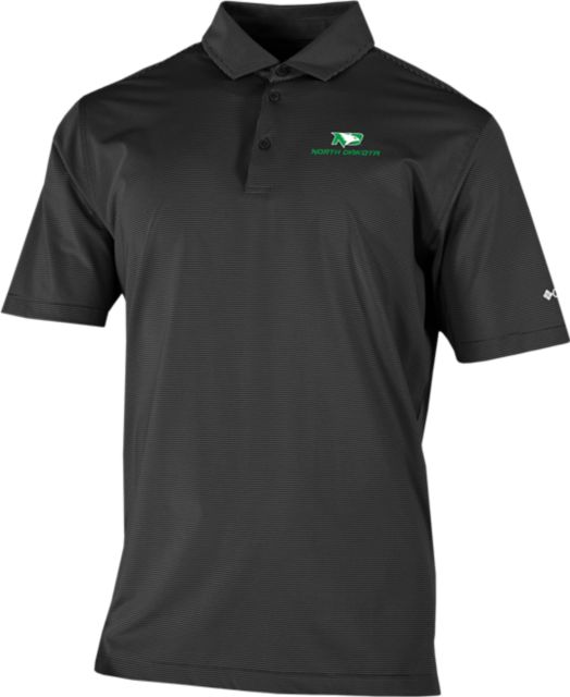 University of North Dakota Fighting Hawks Striped Polo