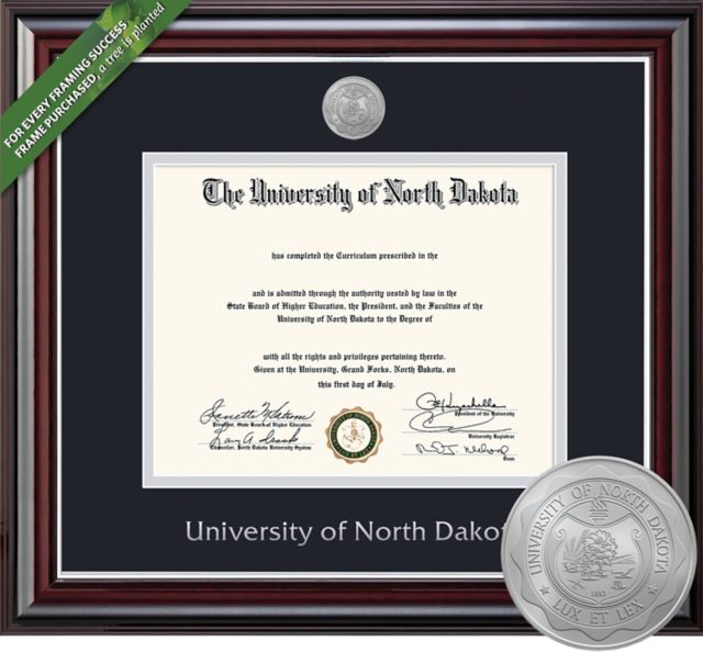 Framing Success Jefferson 12 x 15 PhD Diploma with Double mat and Medallion
