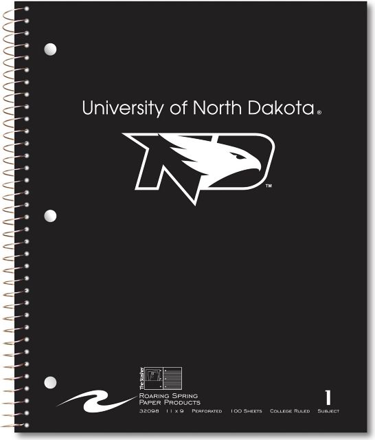 University of North Dakota Notebook 100-Sheet