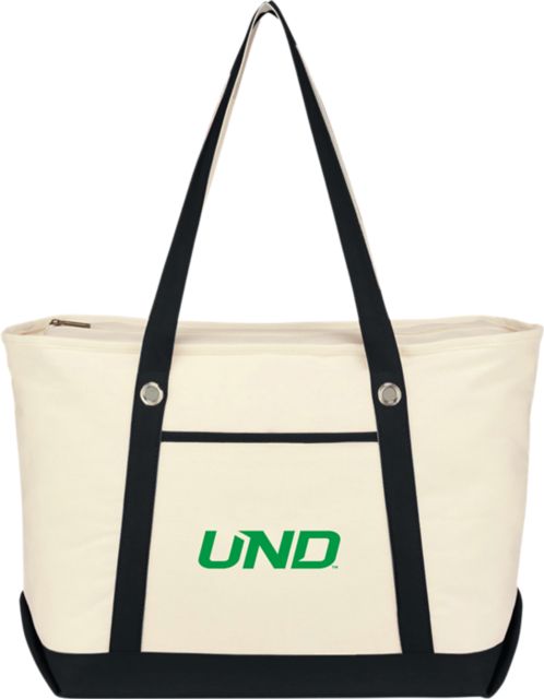 University of North Dakota Canvas Zippered Tote Bag