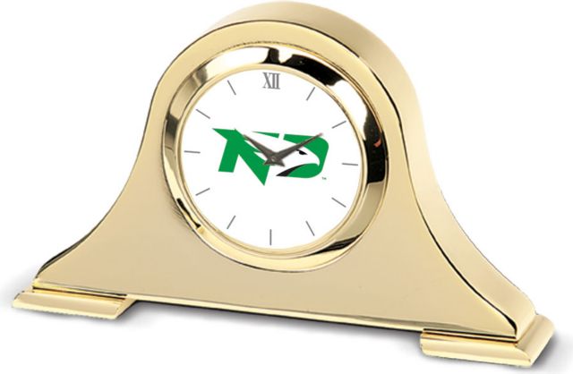 CSI Gold Napoleon Desk Clock With Colored Medallion - ONLINE ONLY