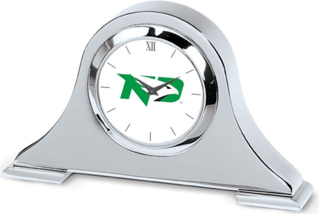 CSI Silver Napoleon Desk Clock With Colored Medallion - ONLINE ONLY