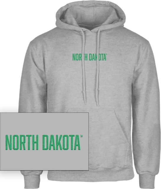 University of North Dakota Fleece Hoodie North Dakota Block Chainstitch - ONLINE ONLY
