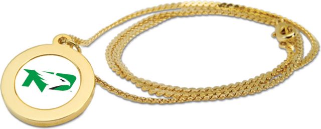 CSI Gold Pendant Necklace With Colored Medallian - ONLINE ONLY