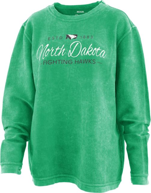 University of North Dakota Fighting Hawks Women's Corduroy Crewneck Sweatshirt