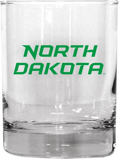 University of North Dakota Double Old Fashioned 14 oz. Glass