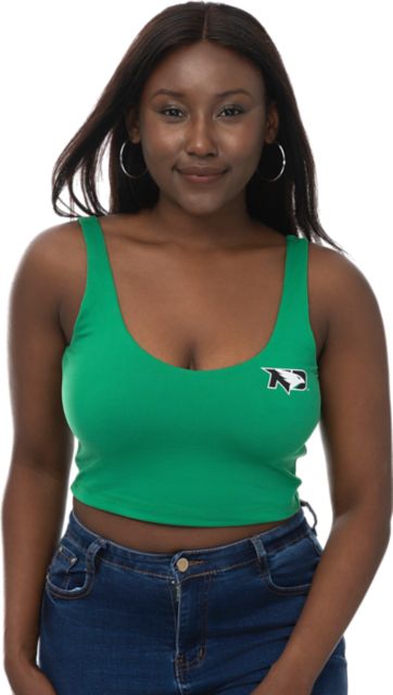 University of North Dakota Women's V-Neck Cropped Tank Top