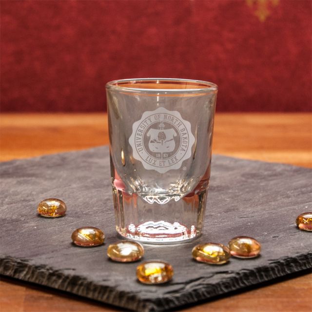 University of North Dakota Collector's Seal Glass