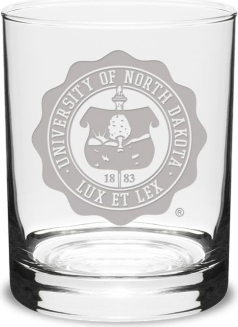 University of North Dakota 14 oz. Glass