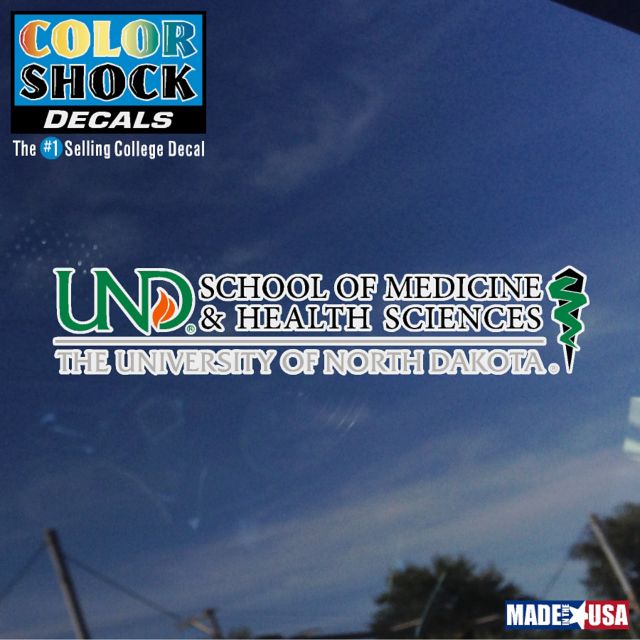 University of North Dakota Football Decal