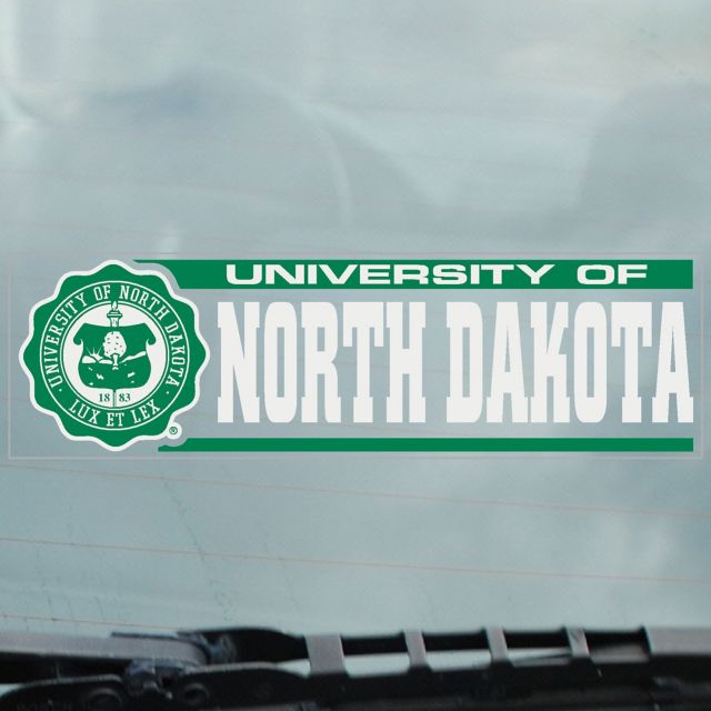 University of North Dakota Cling Decal