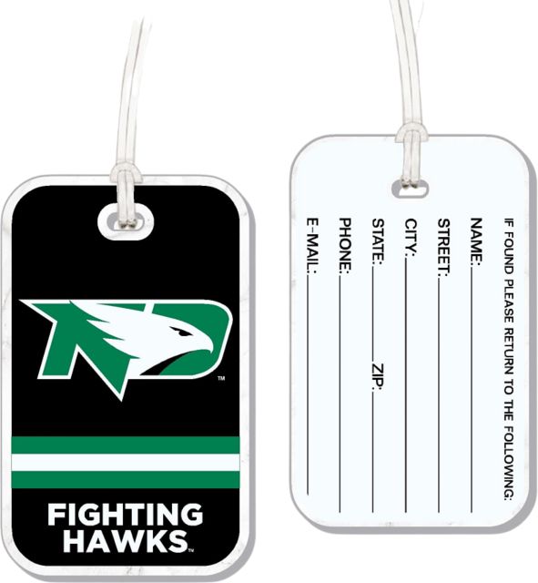 University of North Dakota Fighting Hawks Acrylic Bag Tag