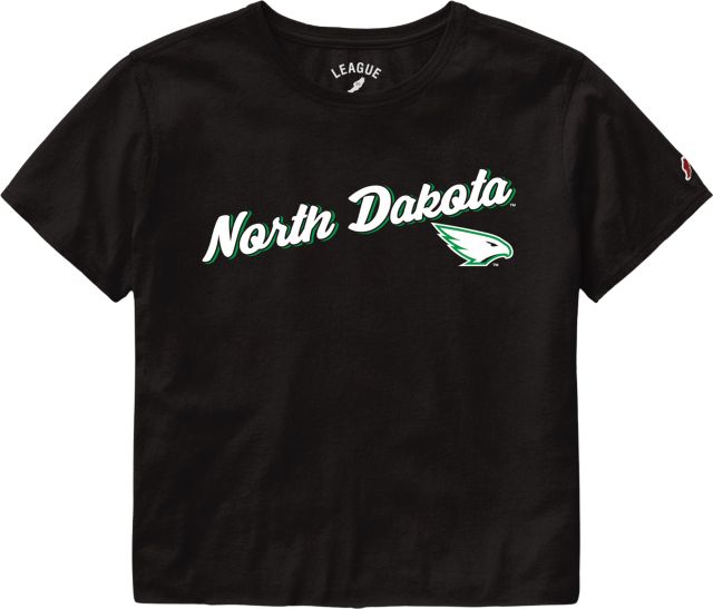 University of North Dakota Fighting Hawks Women's Crop Short Sleeve T-Shirt