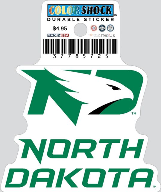 University of North Dakota Durable Sticker