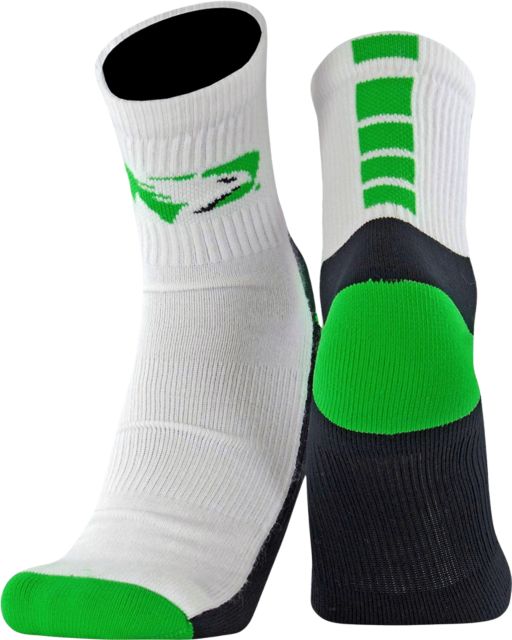 University of North Dakota Fighting Hawks Quarter Cut Socks