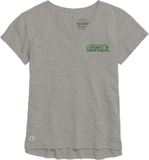 University of North Dakota Womne's V-Neck Short Sleeve T-Shirt