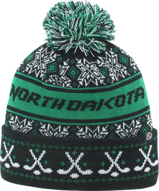 University of North Dakota Fighting Hawks Hockey Pom Beanie