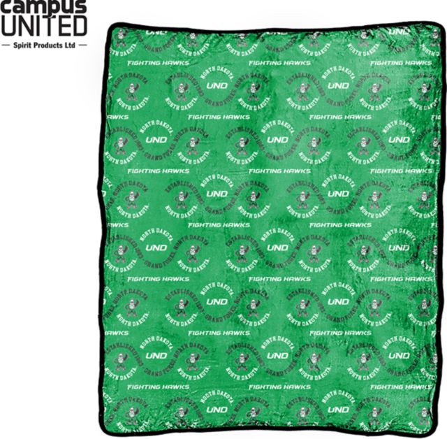 University of North Dakota Fighting Hawks Silk Touch Throw Blanket