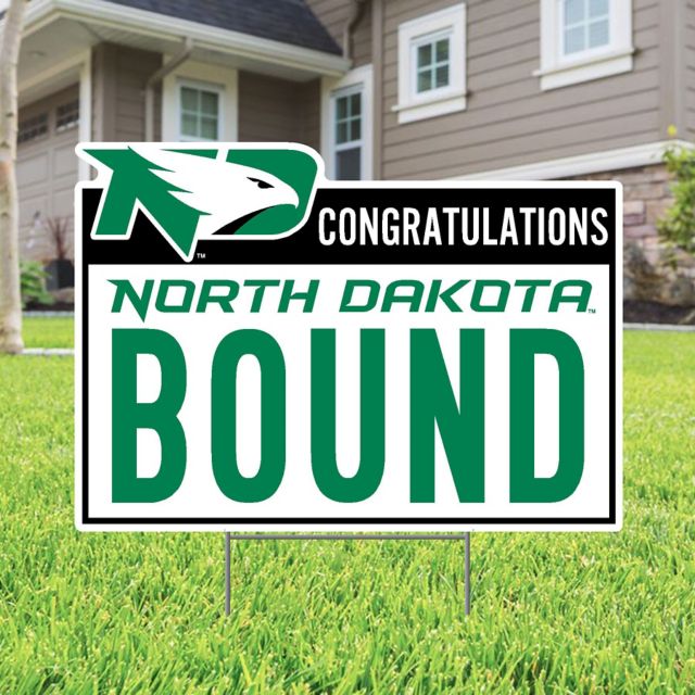 University of North Dakota Bound 22 x 19 Lawn Sign