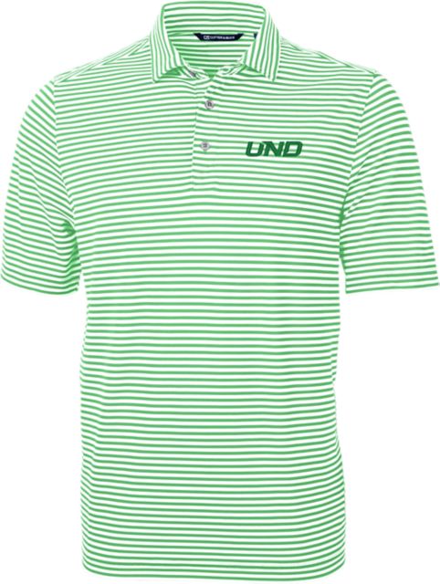 University of North Dakota Striped Eco Polo