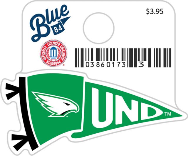 University of North Dakota Fighting Hawks Mini Sticker