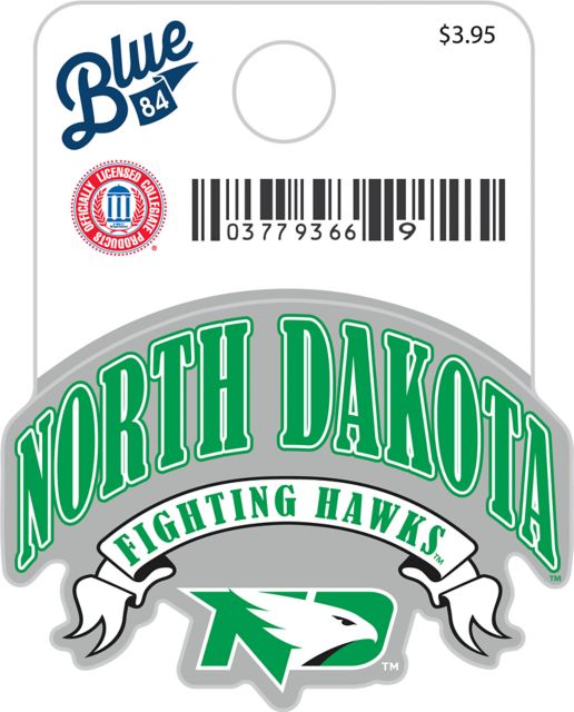 University of North Dakota Fighting Hawks Mini Sticker