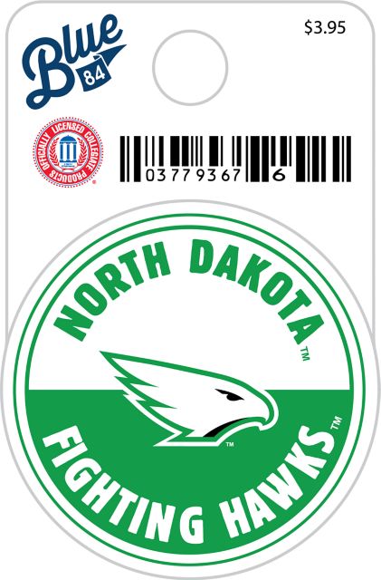 University of North Dakota Fighting Hawks Mini Sticker