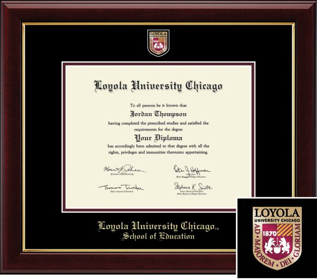 Church Hill Classics Masterpiece Diploma Frame. School of Education - ONLINE ONLY
