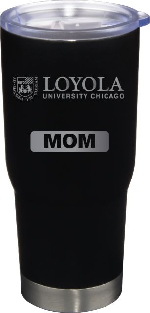 22 oz Matte Black Stainless Steel Tumbler Mom