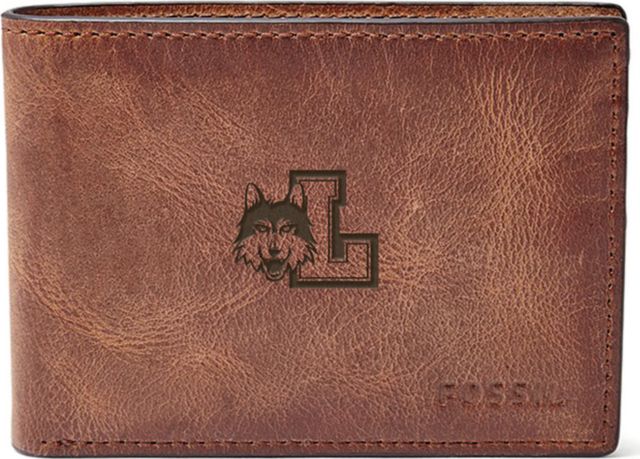 Fossil Leather Derrick Front Pocket Bifold - Brown - ONLINE ONLY