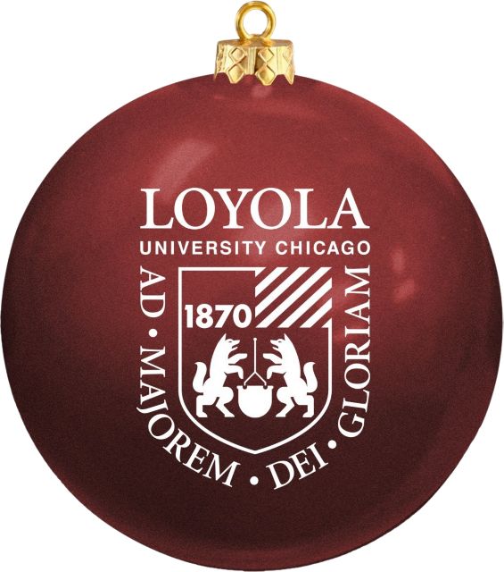 Loyola University Chicago Round Shatterproof Ornament