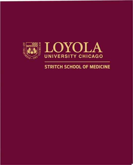 Loyola University Chicago 2 Pocket Laminated Folder