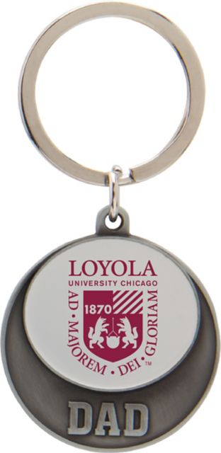 Loyola University Chicago Dad Keychain