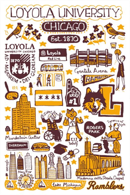 Loyola University Chicago 12x18 Poster