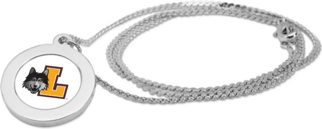 CSI Silver Pendant Necklace With Colored Medallian - ONLINE ONLY