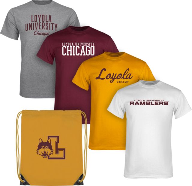 Loyola University Chicago Short Sleeve T-Shirts Color Out Pack