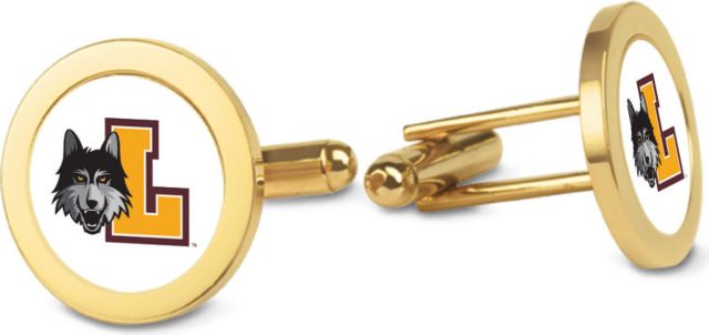 CSI Gold Cufflinks (Gift Boxed) With Colored Medallion - ONLINE ONLY