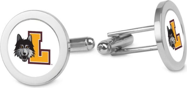 CSI Silver Cufflinks (Gift Boxed) With Colored Medallion - ONLINE ONLY