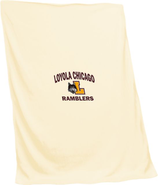 Loyola University Chicago 84 x 54 Ramblers Sweatshirt Blanket