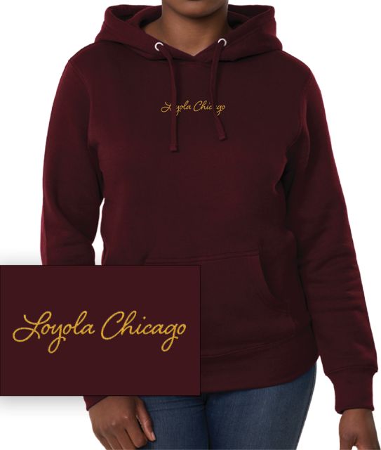 Loyola University Chicago Chainstitch Women's Hooded Sweatshirt